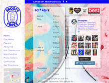 Tablet Screenshot of frostyfreez.com
